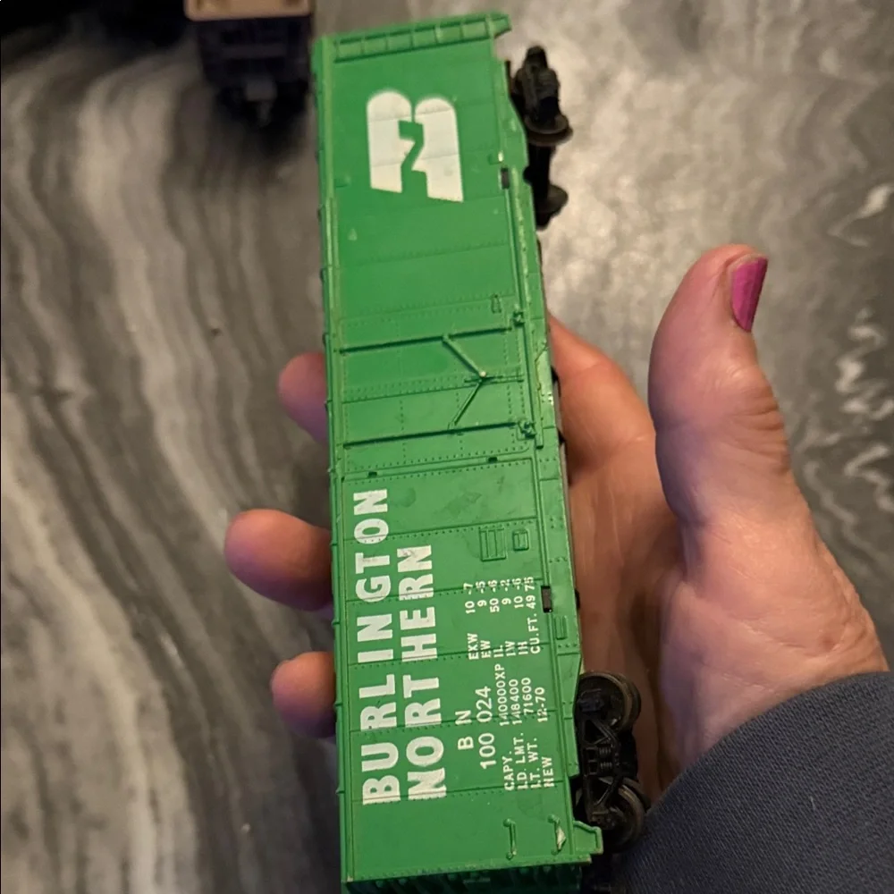 Green Toy Train Car